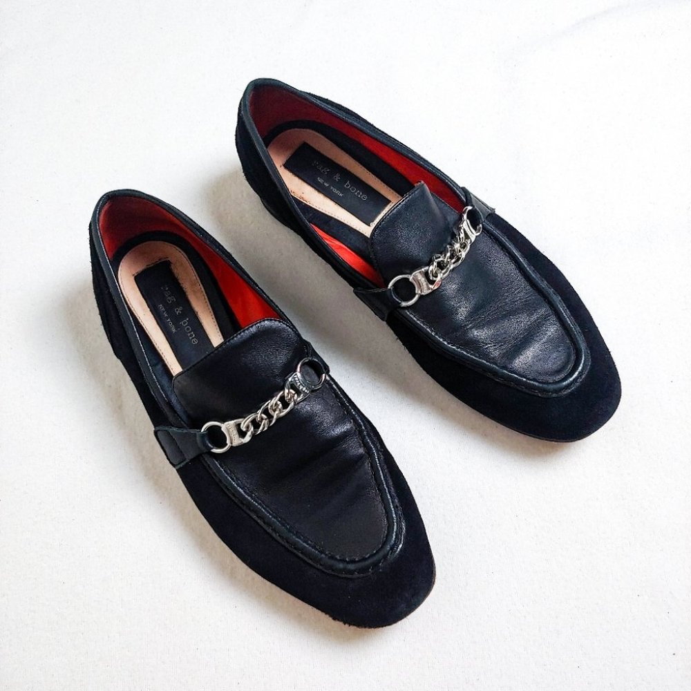 Black Leather Loafers - Picture 5 of 12